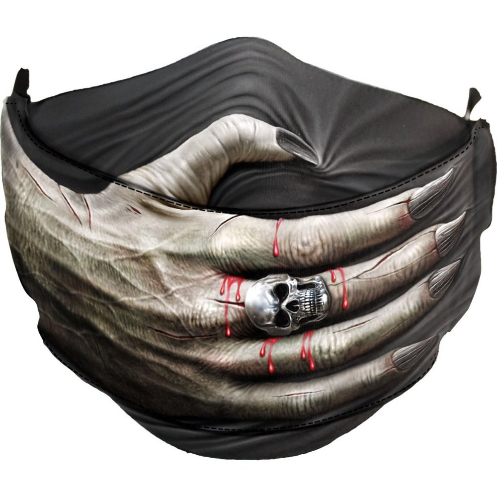 speechless gothic cotton face mask with adjusters